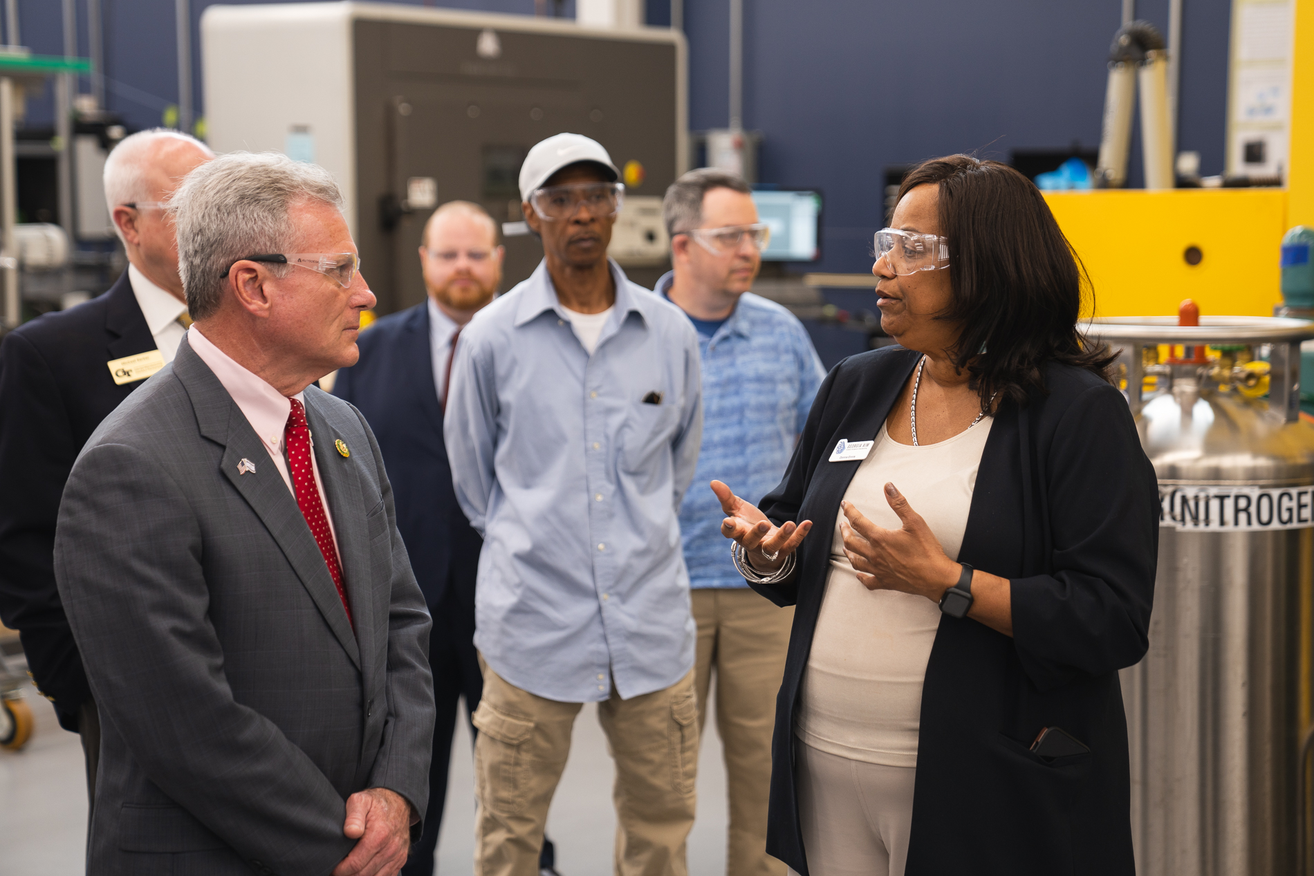 Congressman Tours Tech’s Advanced Manufacturing Pilot Facility News Center